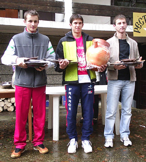 Награждаване М20 - 1.Иван Сираков, 2.Здравко Тарълов, 3.Щерьо Димитров