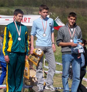 Награждаване М18 – 1. Веско Минев, 2. Иван Сираков, 3. Пешо Доганов
